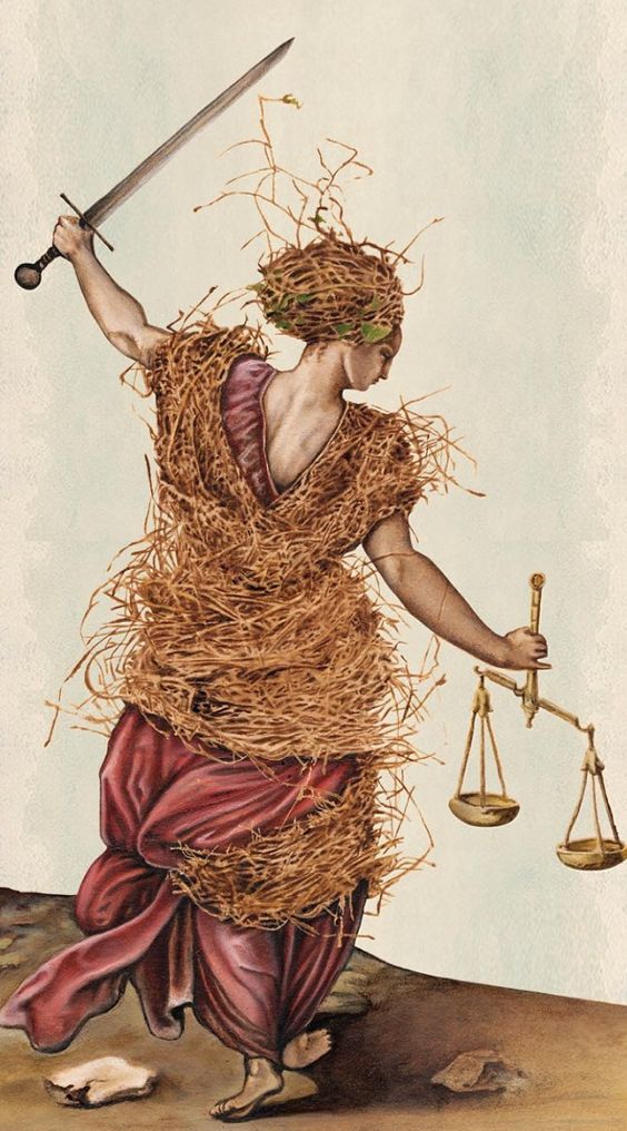 Linnea Gits, Peter Dunham. <i>Justice. Pagan Otherworlds Tarot. </i>