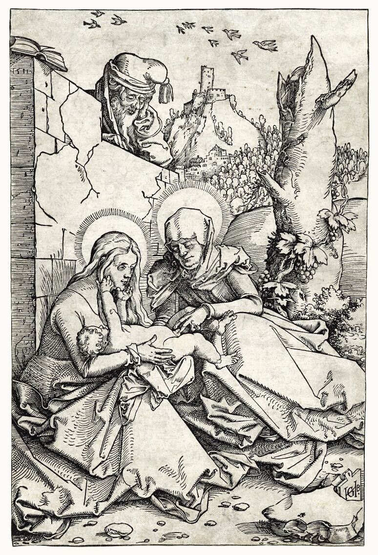 Ганс Бальдунг Грин. «Святое семейство со святой Анной», 1515